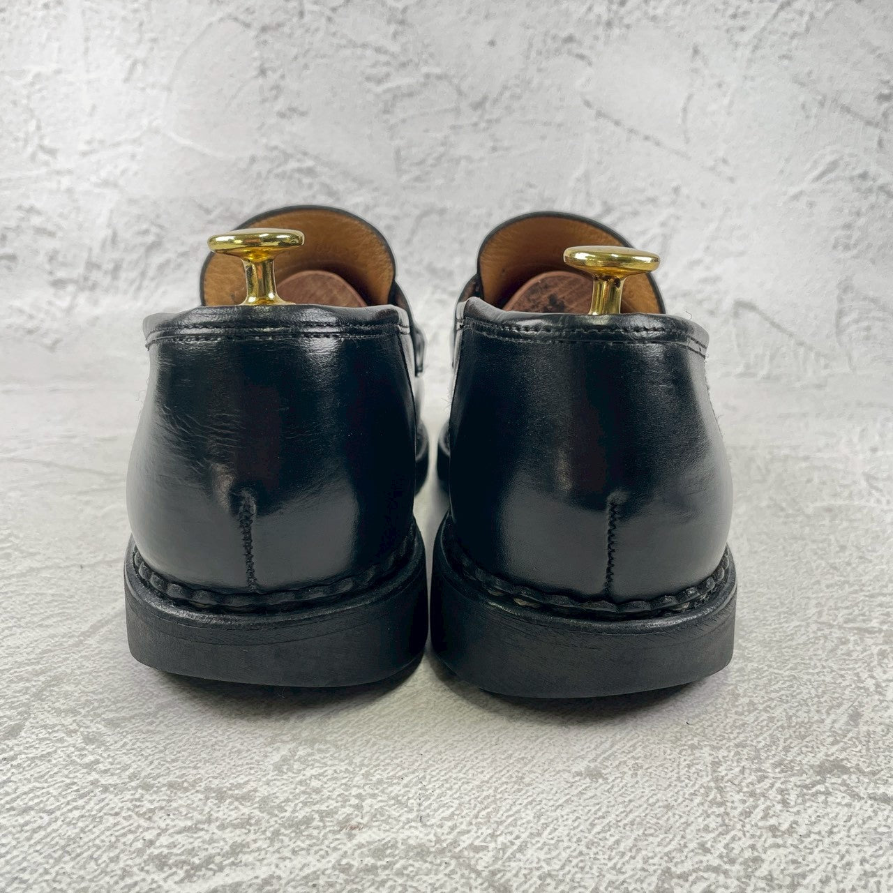 [Good Condition] Paraboot REIMS Penny Loafer in Beef Saddle Black, UK7 / Size 25.5cm [W3461]