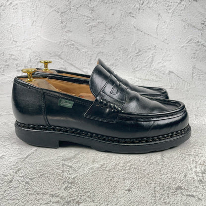 [Good Condition] Paraboot REIMS Penny Loafer in Beef Saddle Black, UK7 / Size 25.5cm [W3461]