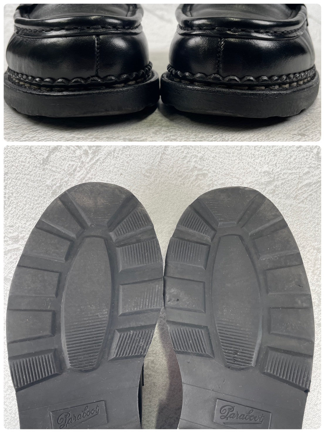 [Good Condition] Paraboot REIMS Penny Loafer in Beef Saddle Black, UK7 / Size 25.5cm [W3461]