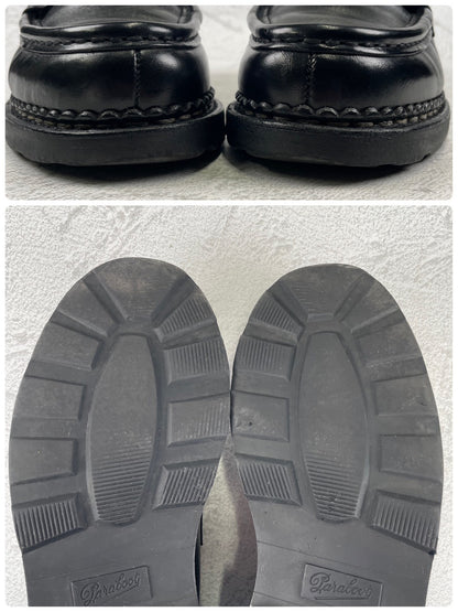 [Good Condition] Paraboot REIMS Penny Loafer in Beef Saddle Black, UK7 / Size 25.5cm [W3461]