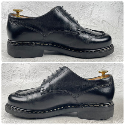 [Good Condition] Paraboot CHAMBORD U-Tip Wingtip Boots, Black, NOIR, UK5, Size 23.5cm [W3462]