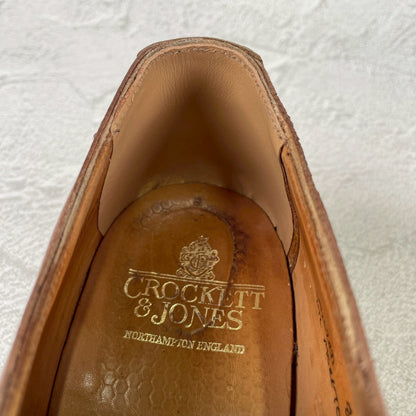 [Repaired] Crockett &amp; Jones MORETON U-Tip Ridgeway Boots, Brown, UK8, Size 26.5cm (W3463).