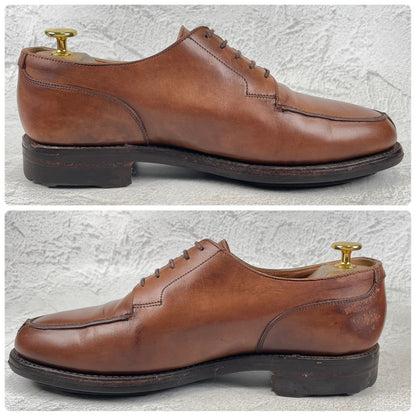 [Repaired] Crockett &amp; Jones MORETON U-Tip Ridgeway Boots, Brown, UK8, Size 26.5cm (W3463).