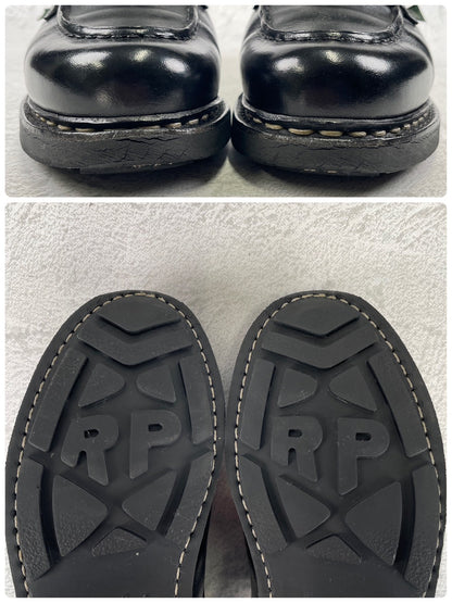 [Good Condition] Paraboot CHAMBORD U-Tip Wingtip Boots, Black, NOIR, UK5, Size 23.5cm [W3462]