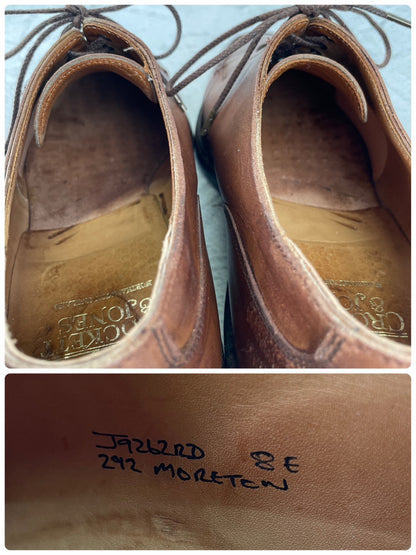 [Repaired] Crockett &amp; Jones MORETON U-Tip Ridgeway Boots, Brown, UK8, Size 26.5cm (W3463).
