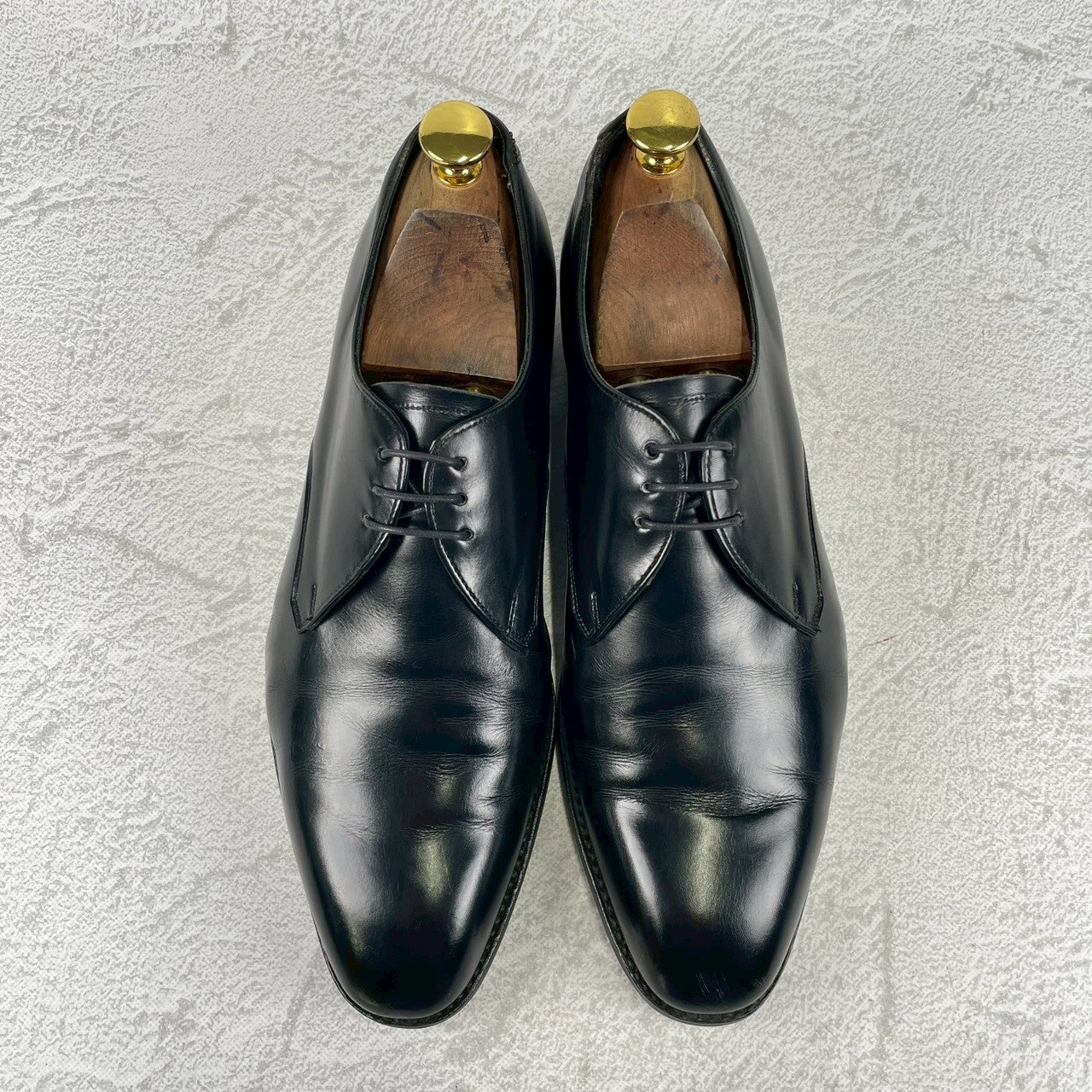 JOSEPH CHEANEY &amp; SONS Joseph Cheaney EDIFICE Exclusive Plain Wingtip Boots with 3 Eyelets, Lap Stitching, Hidden Channel, Black, UK 6.5 / 25cm [W3464]