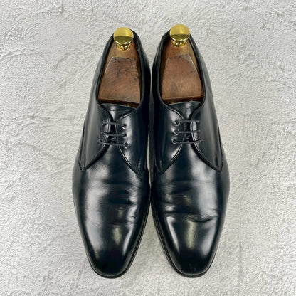 JOSEPH CHEANEY &amp; SONS Joseph Cheaney EDIFICE Exclusive Plain Wingtip Boots with 3 Eyelets, Lap Stitching, Hidden Channel, Black, UK 6.5 / 25cm [W3464]