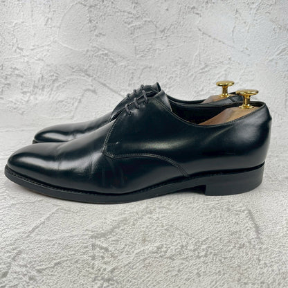 JOSEPH CHEANEY &amp; SONS Joseph Cheaney EDIFICE Exclusive Plain Wingtip Boots with 3 Eyelets, Lap Stitching, Hidden Channel, Black, UK 6.5 / 25cm [W3464]