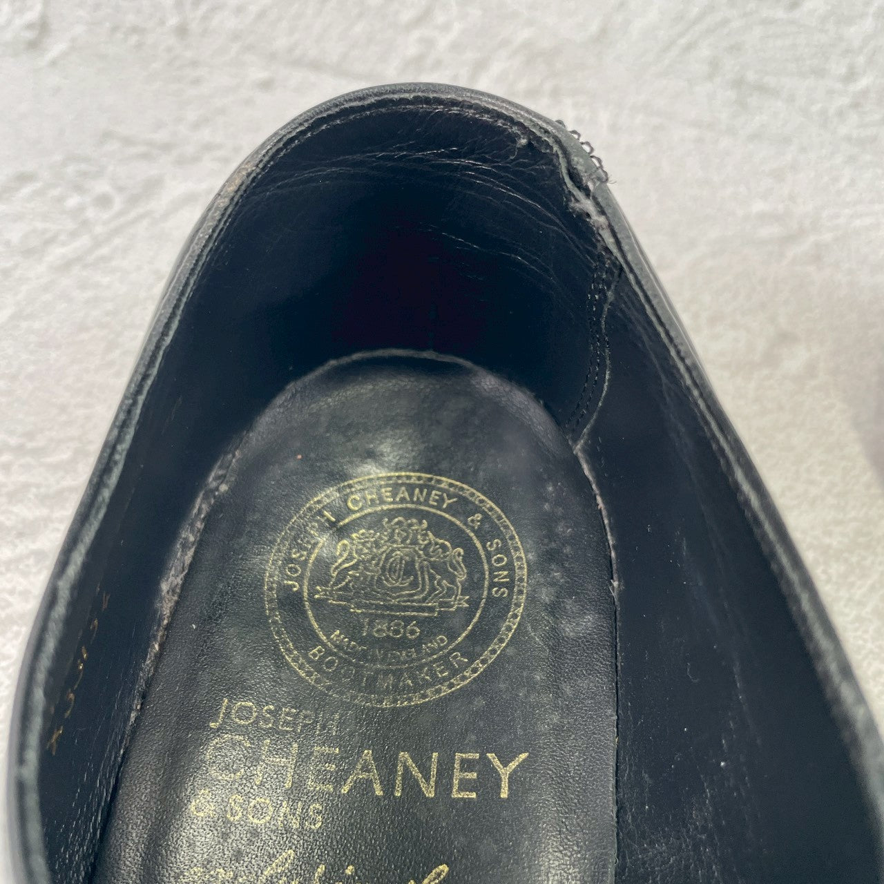 JOSEPH CHEANEY &amp; SONS Joseph Cheaney EDIFICE Exclusive Plain Wingtip Boots with 3 Eyelets, Lap Stitching, Hidden Channel, Black, UK 6.5 / 25cm [W3464]