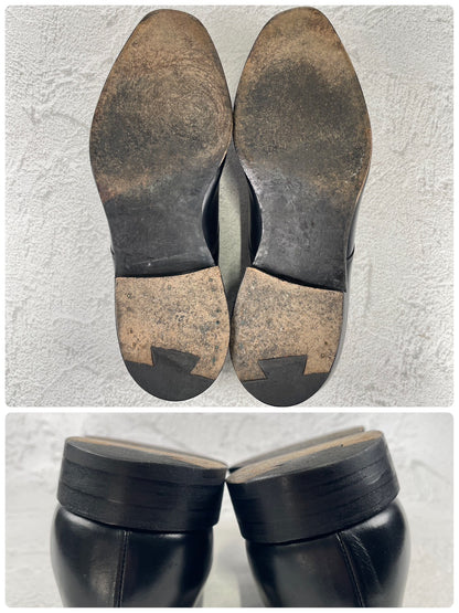 JOSEPH CHEANEY &amp; SONS Joseph Cheaney EDIFICE Exclusive Plain Wingtip Boots with 3 Eyelets, Lap Stitching, Hidden Channel, Black, UK 6.5 / 25cm [W3464]