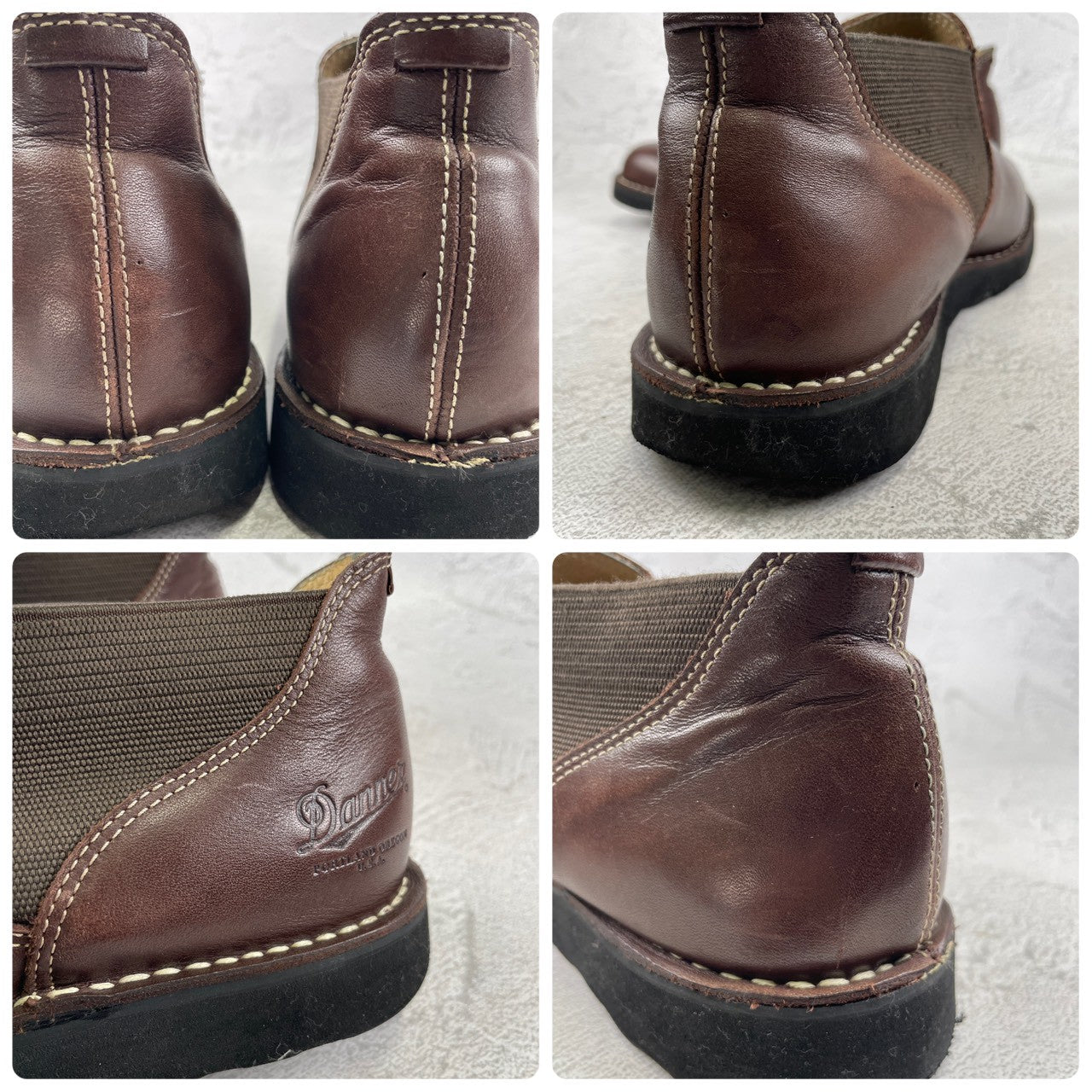 Danner D910005 Side Gore Shortcut Boots, Stitch-Down Construction, Brown, US8 / 26cm [W3466]