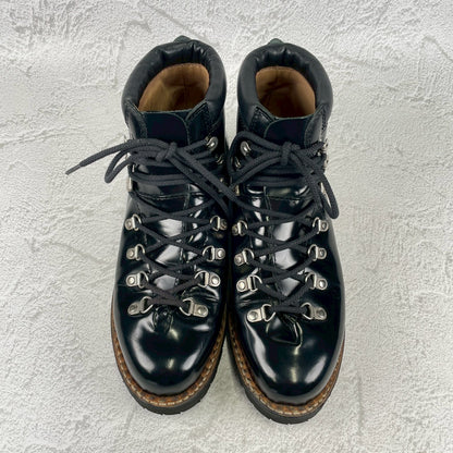 [Excellent Condition] Paraboot AVORIAZ Trekking Boots in Black, Glass Scarf, UK7 (Size 25.5cm), Exclusive to UNITED ARROWS [W3467]