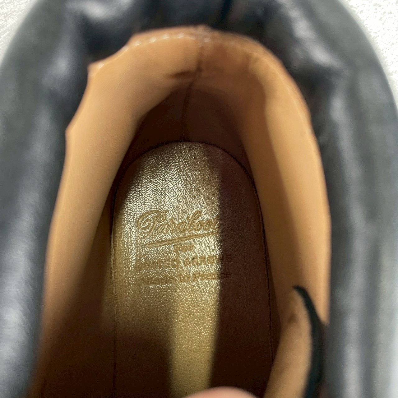 [Excellent Condition] Paraboot AVORIAZ Trekking Boots in Black, Glass Scarf, UK7 (Size 25.5cm), Exclusive to UNITED ARROWS [W3467]