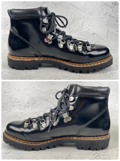 [Excellent Condition] Paraboot AVORIAZ Trekking Boots in Black, Glass Scarf, UK7 (Size 25.5cm), Exclusive to UNITED ARROWS [W3467]