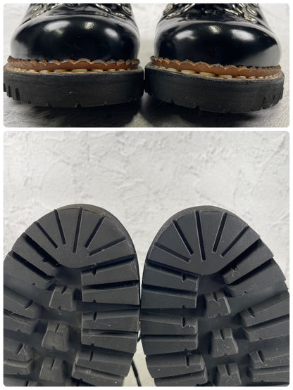 [Excellent Condition] Paraboot AVORIAZ Trekking Boots in Black, Glass Scarf, UK7 (Size 25.5cm), Exclusive to UNITED ARROWS [W3467]