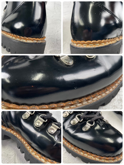 [Excellent Condition] Paraboot AVORIAZ Trekking Boots in Black, Glass Scarf, UK7 (Size 25.5cm), Exclusive to UNITED ARROWS [W3467]