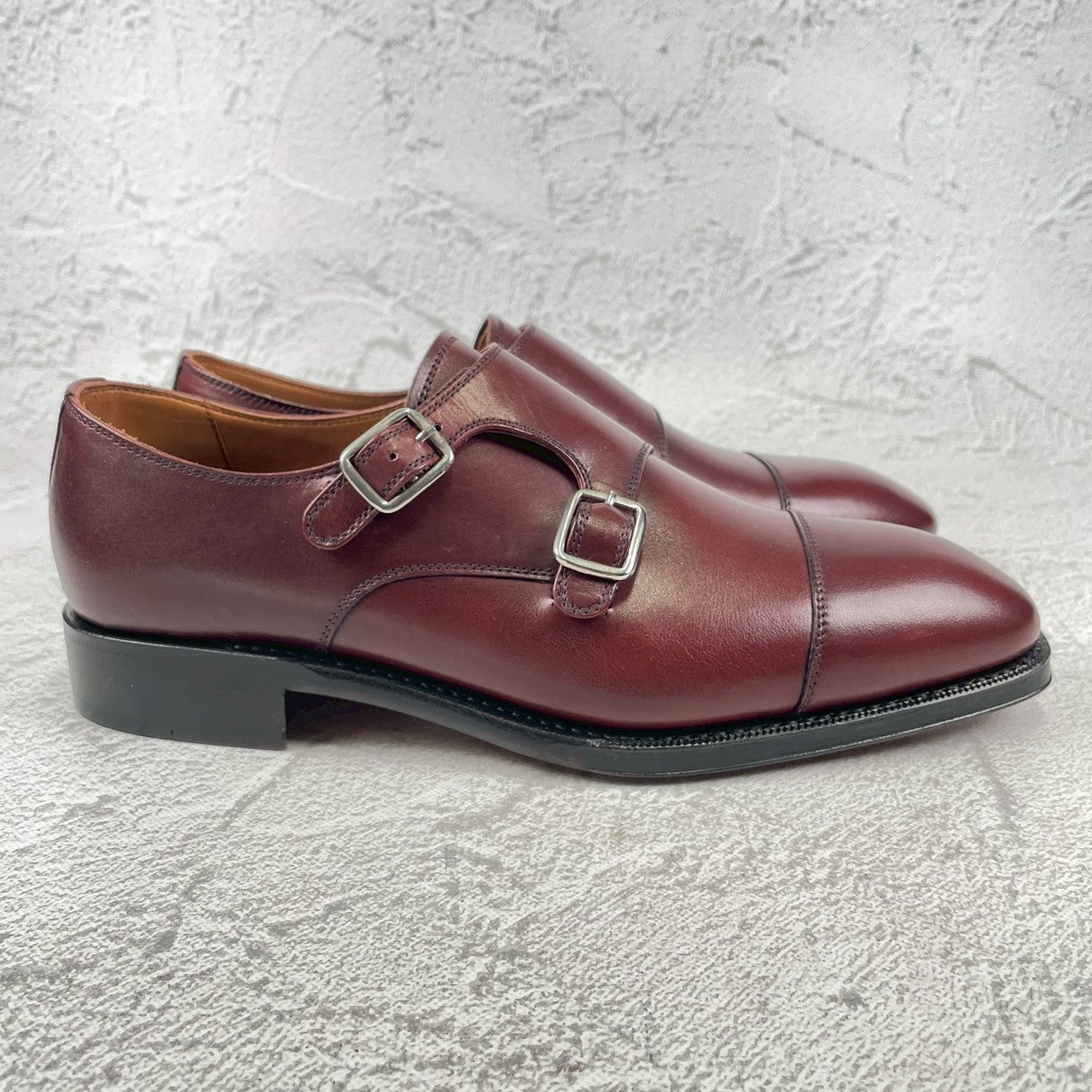 [Excellent Condition] YANKO Double Monk Strap Straight Hidden Channel Boots, Left UK 5, Right UK 5.5 / Sizes 23.5-24cm [W3468]