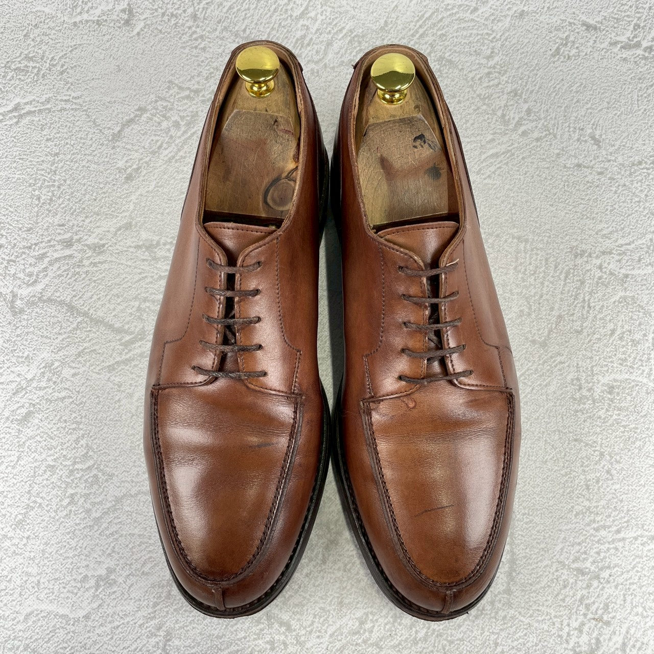 [Repaired] Crockett &amp; Jones MORETON U-Tip Ridgeway Boots, Brown, UK8, Size 26.5cm (W3463).