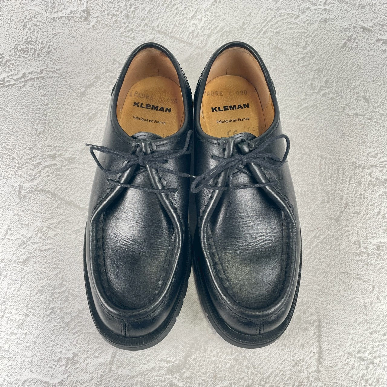 【極美品】KLEMAN クレマン PADRE パドレ チロリアンシューズ 黒 ブラック EUR40 / 25.5cm〜26.0cm【W3469】