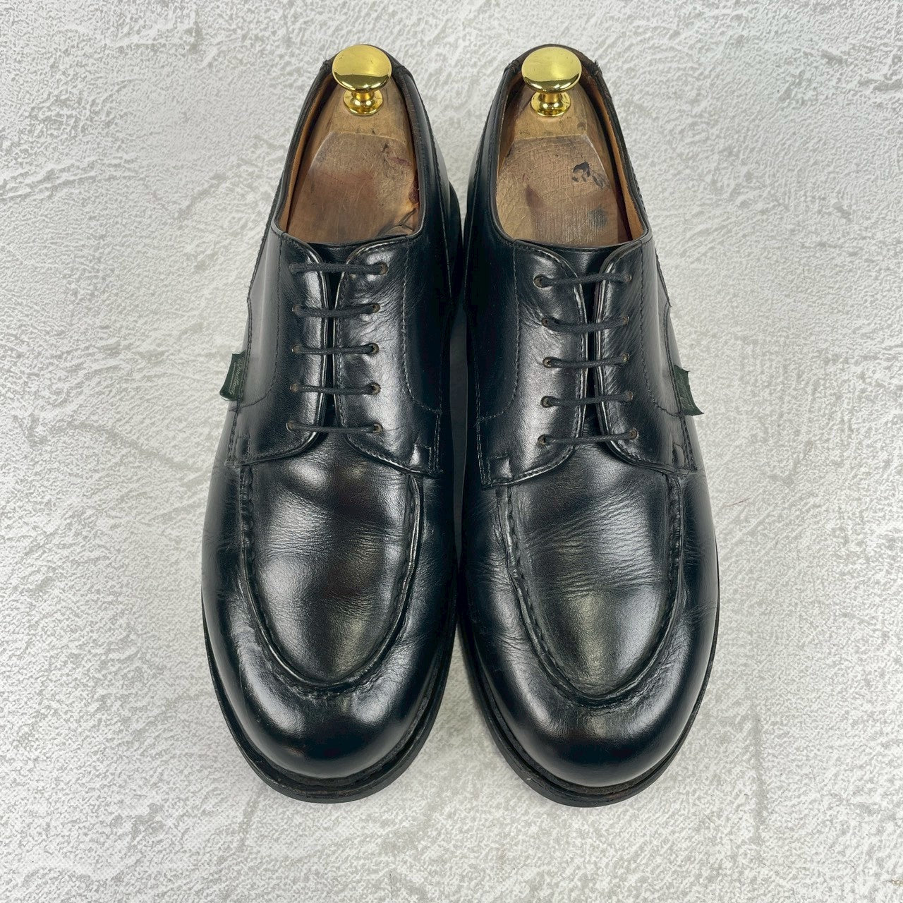 【リフト交換済み】PARABOOT パラブーツ CHAMBORD シャンボード Uチップ 黒 ブラック UK7.5 / 26.0cm【W3471】