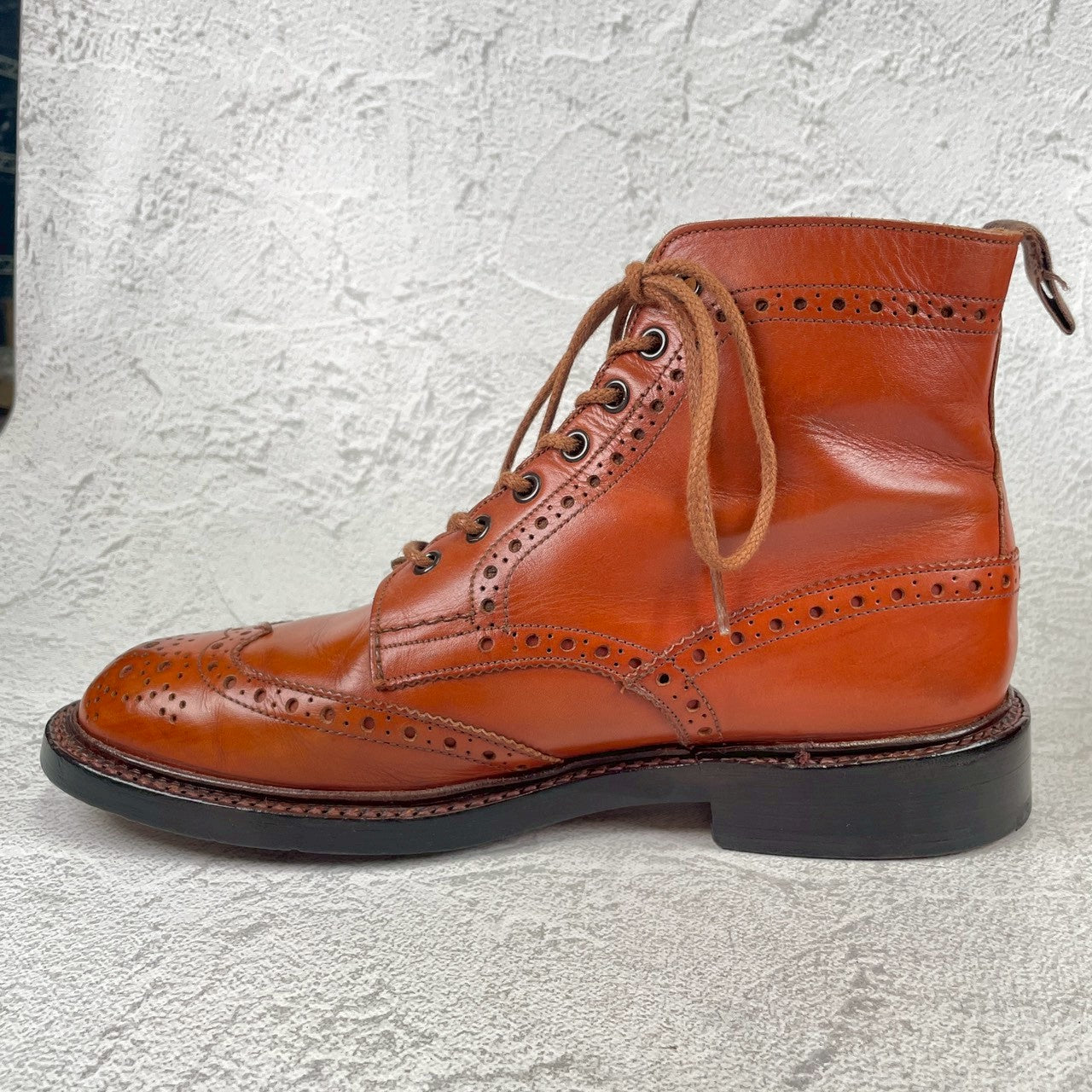 【良品】TRICKER'S トリッカーズ 2508 MALTON モールトン カントリーブーツ 茶 ブラウン UK7.5 / 26.0cm【W3479】