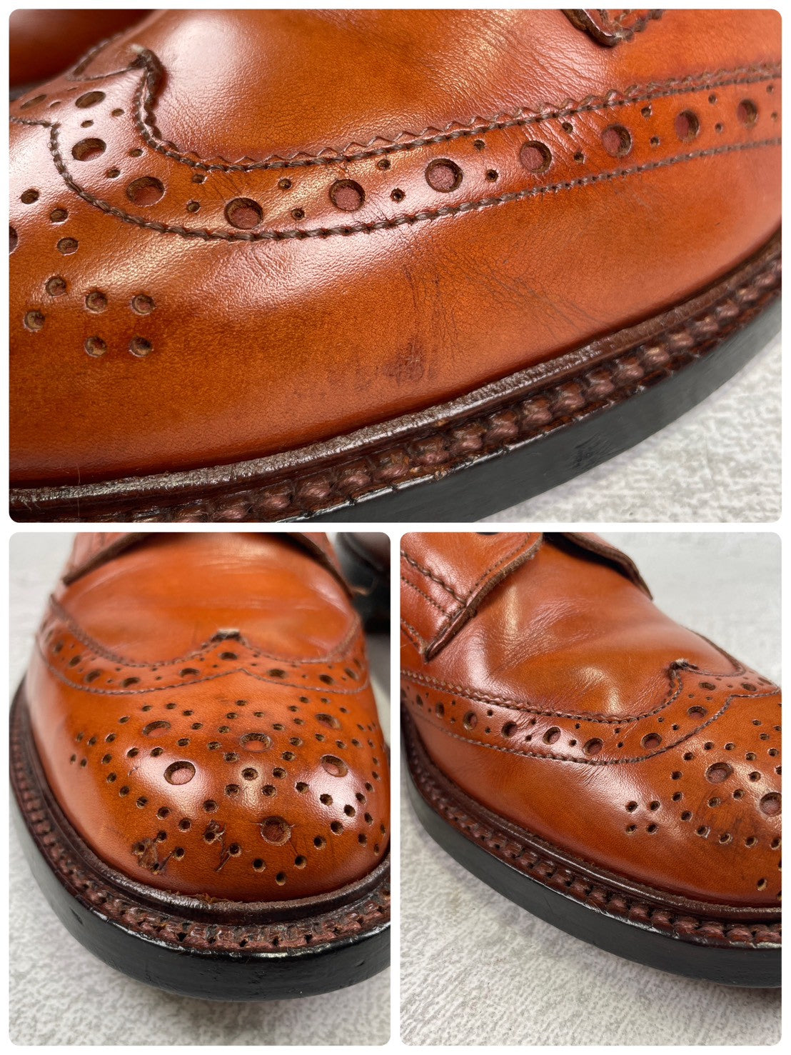 【良品】TRICKER'S トリッカーズ 2508 MALTON モールトン カントリーブーツ 茶 ブラウン UK7.5 / 26.0cm【W3479】