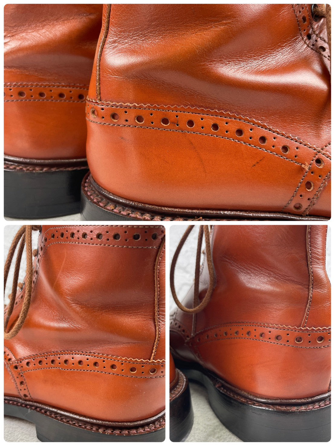 【良品】TRICKER'S トリッカーズ 2508 MALTON モールトン カントリーブーツ 茶 ブラウン UK7.5 / 26.0cm【W3479】