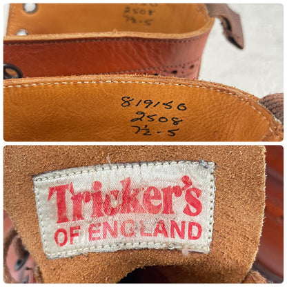 【良品】TRICKER'S トリッカーズ 2508 MALTON モールトン カントリーブーツ 茶 ブラウン UK7.5 / 26.0cm【W3479】