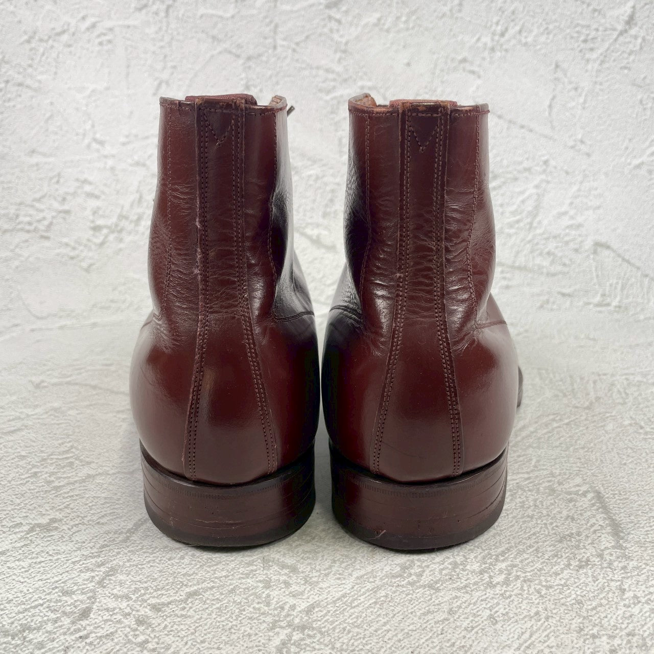 【良品】WEARRA 1960～70s ヴィンテージ ストレートチップ ブーツ 茶 ブラウン UK7.5 / 26.0cm【W3480】