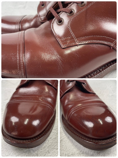 【良品】WEARRA 1960～70s ヴィンテージ ストレートチップ ブーツ 茶 ブラウン UK7.5 / 26.0cm【W3480】