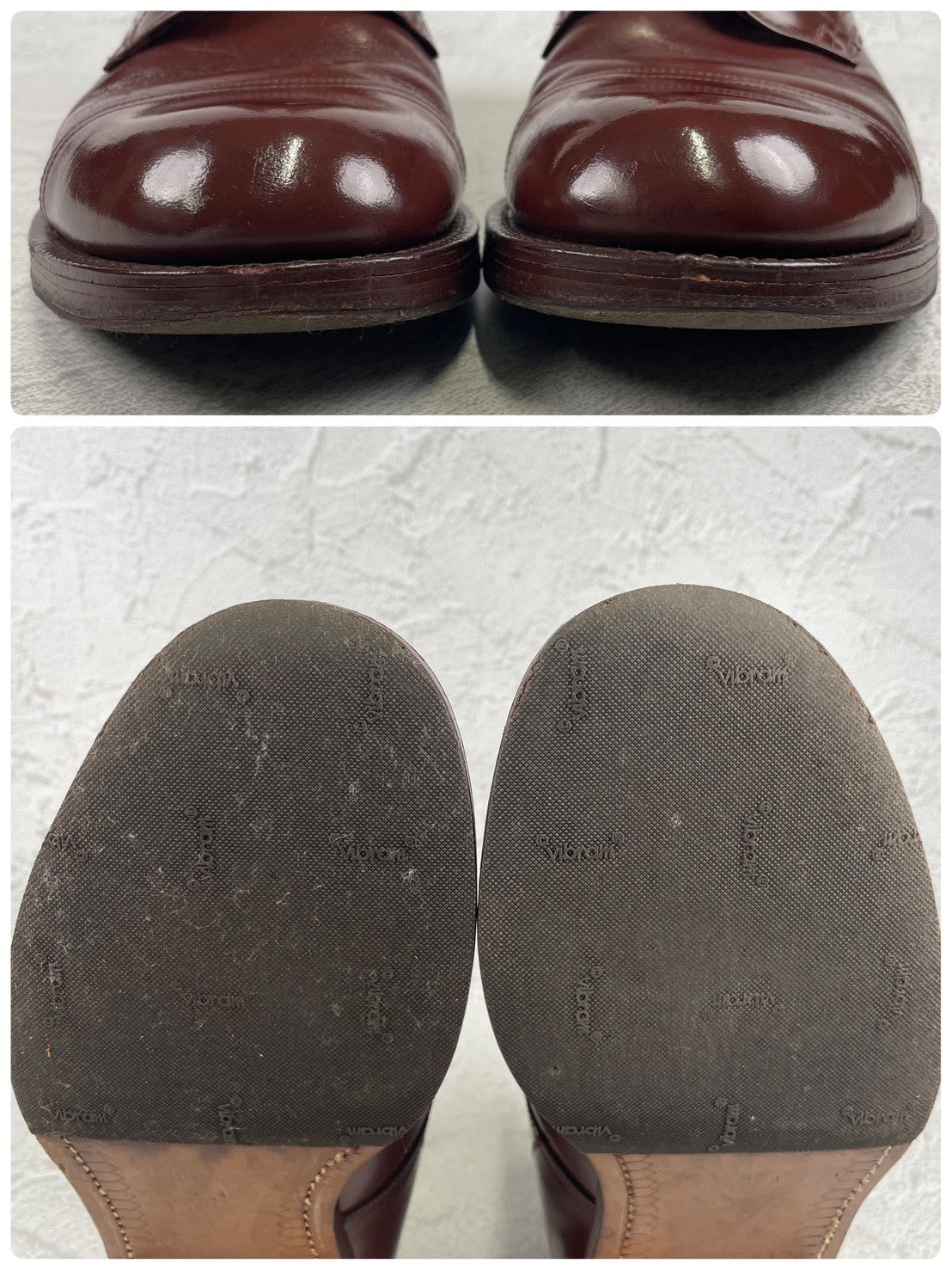 【良品】WEARRA 1960～70s ヴィンテージ ストレートチップ ブーツ 茶 ブラウン UK7.5 / 26.0cm【W3480】