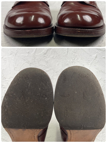 【良品】WEARRA 1960～70s ヴィンテージ ストレートチップ ブーツ 茶 ブラウン UK7.5 / 26.0cm【W3480】