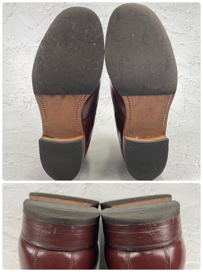 【良品】WEARRA 1960～70s ヴィンテージ ストレートチップ ブーツ 茶 ブラウン UK7.5 / 26.0cm【W3480】