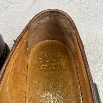 【良品】PARABOOT パラブーツ REIMS ランス コインローファー 茶 ブラウン UK8 / 26.5cm【W3472】