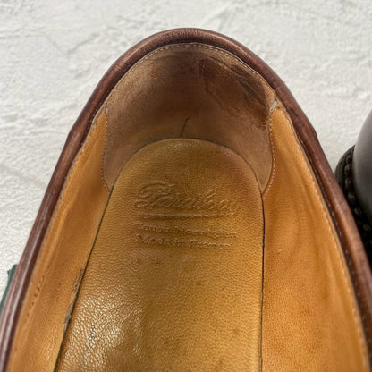 【良品】PARABOOT パラブーツ REIMS ランス コインローファー 茶 ブラウン UK8 / 26.5cm【W3472】
