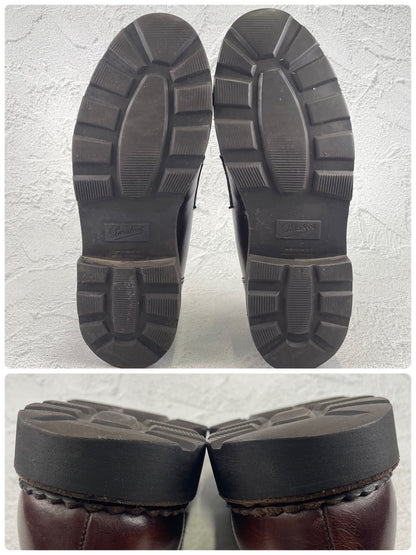 【良品】PARABOOT パラブーツ REIMS ランス コインローファー 茶 ブラウン UK8 / 26.5cm【W3472】