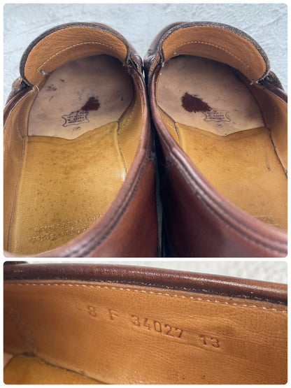 【良品】PARABOOT パラブーツ REIMS ランス コインローファー 茶 ブラウン UK8 / 26.5cm【W3472】