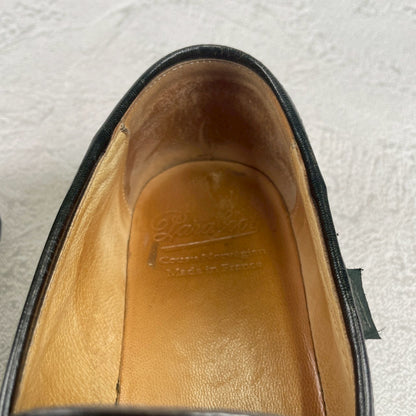 【良品】PARABOOT パラブーツ REIMS ランス コインローファー 黒 ブラック UK7 / 25.5cm【W3473】