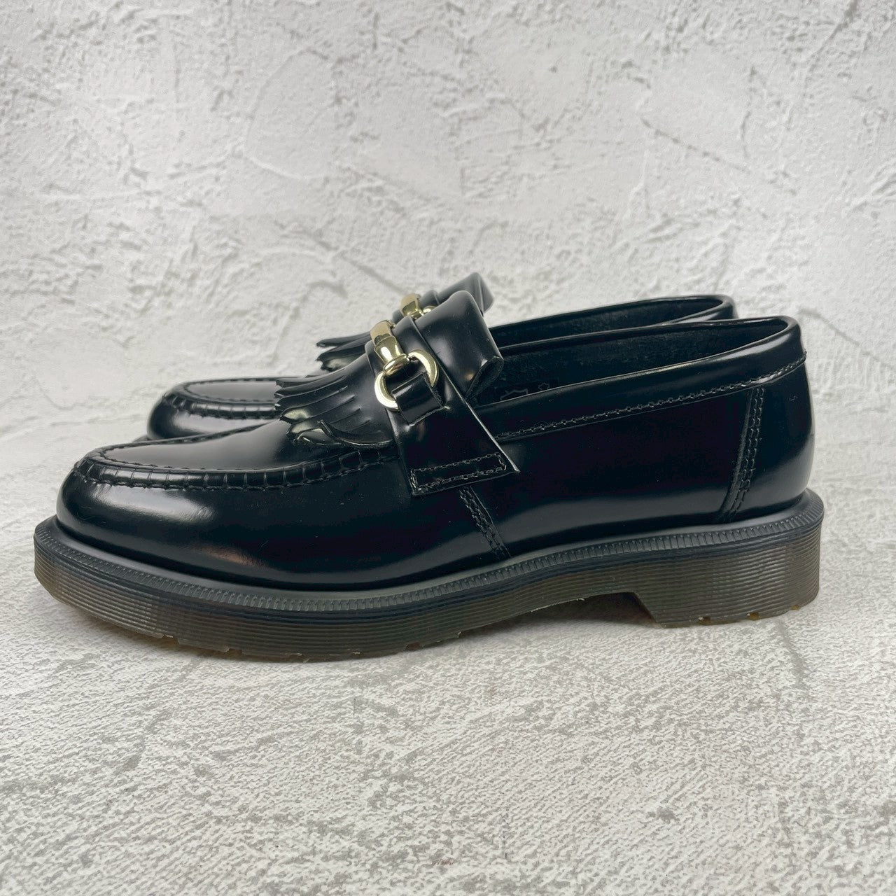 【美品】Dr.Martens ドクターマーチン ADRIAN SNAFFLE スナッフルビットローファー 黒 ブラック UK6 / 25.0cm【W3474】