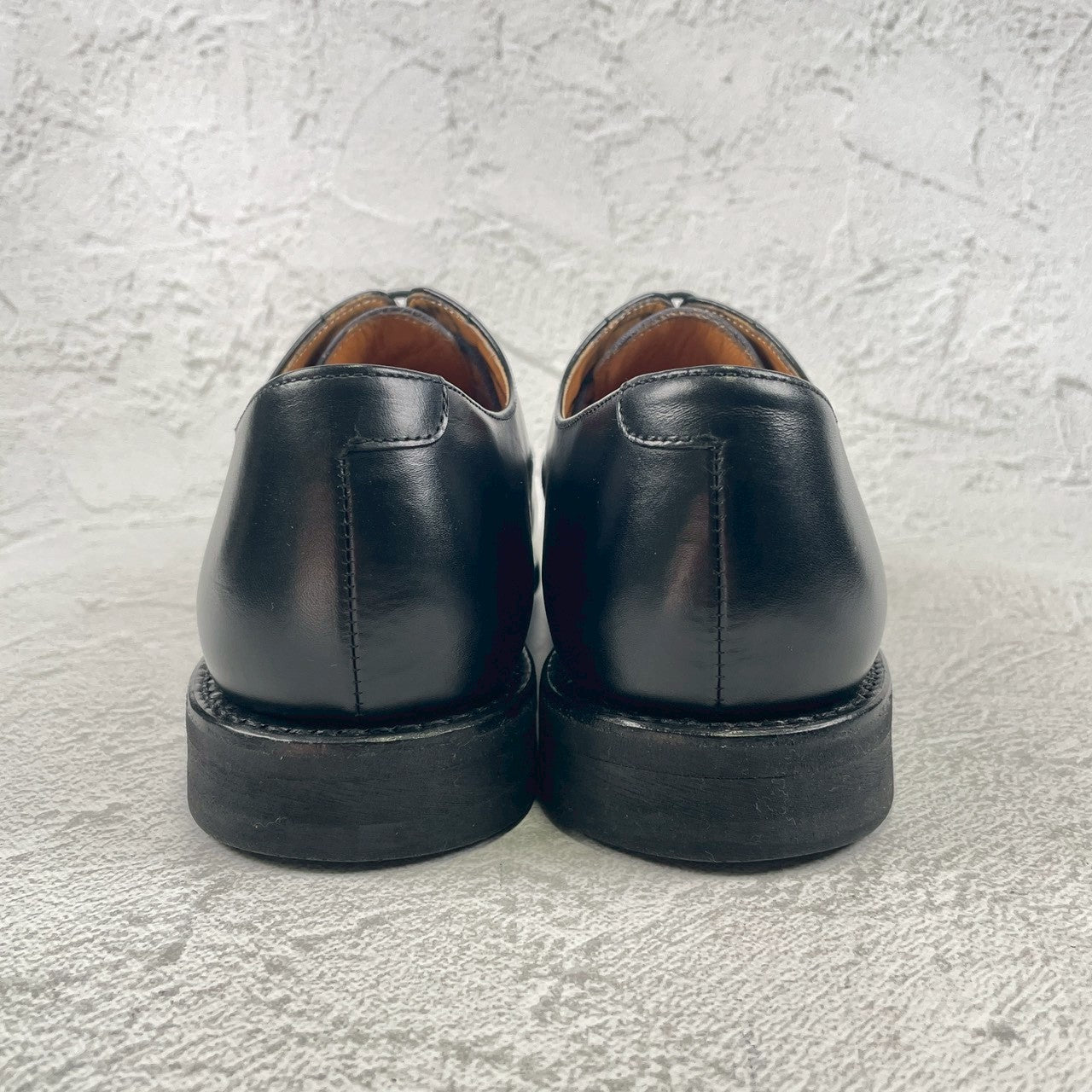 【極美品】Berwick 1707 バーウィック 5224 ストレートチップ 内羽根 ヴィブラムガムライトソール 黒 ブラック UK6.5 / 25.5cm【W3475】