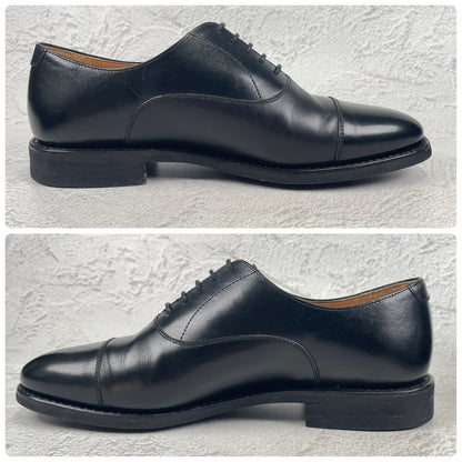 【極美品】Berwick 1707 バーウィック 5224 ストレートチップ 内羽根 ヴィブラムガムライトソール 黒 ブラック UK6.5 / 25.5cm【W3475】