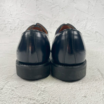 【極美品】SANDERS サンダース 1384A OFFICER SHOE オフィサーシューズ ネイビー NAVY UK7 / 26.0cm【W3476】