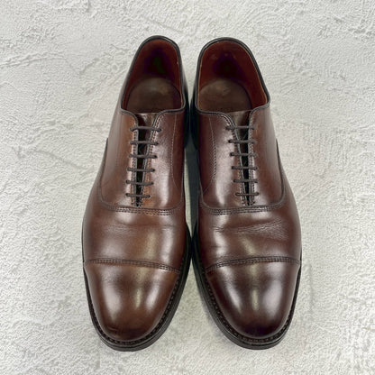 【美品】ALLEN EDMONDS アレンエドモンズ PARK AVENUE パークアベニュー ストレートチップ 茶 ブラウン US8D / 26.0cm【W3478】