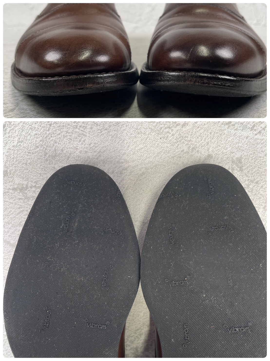 【美品】ALLEN EDMONDS アレンエドモンズ PARK AVENUE パークアベニュー ストレートチップ 茶 ブラウン US8D / 26.0cm【W3478】