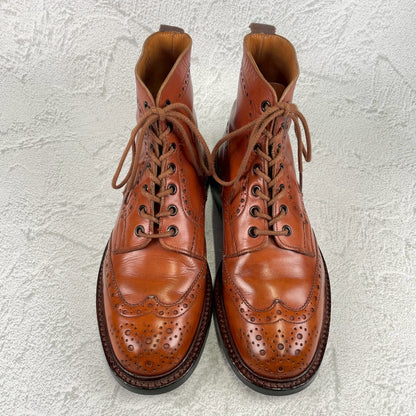 【良品】TRICKER'S トリッカーズ 2508 MALTON モールトン カントリーブーツ 茶 ブラウン UK7.5 / 26.0cm【W3479】