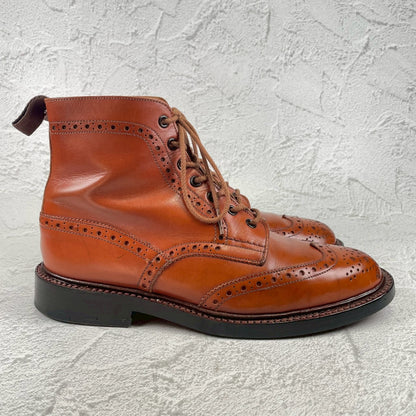 【良品】TRICKER'S トリッカーズ 2508 MALTON モールトン カントリーブーツ 茶 ブラウン UK7.5 / 26.0cm【W3479】