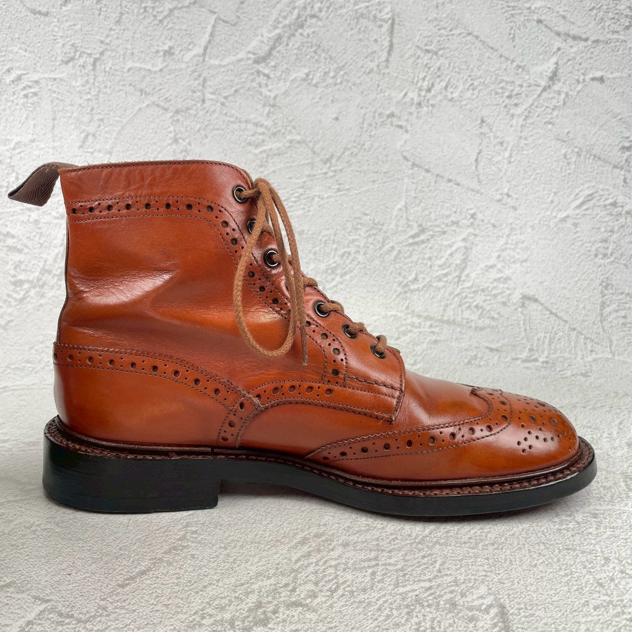 【良品】TRICKER'S トリッカーズ 2508 MALTON モールトン カントリーブーツ 茶 ブラウン UK7.5 / 26.0cm【W3479】