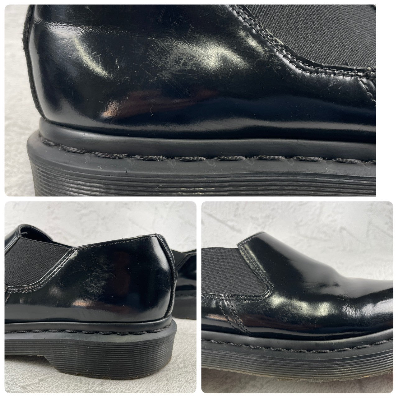 Dr.Martens ドクターマーチン LOUIS ルイス サイドゴア 黒 ブラック UK8 / 27cm【W3488】