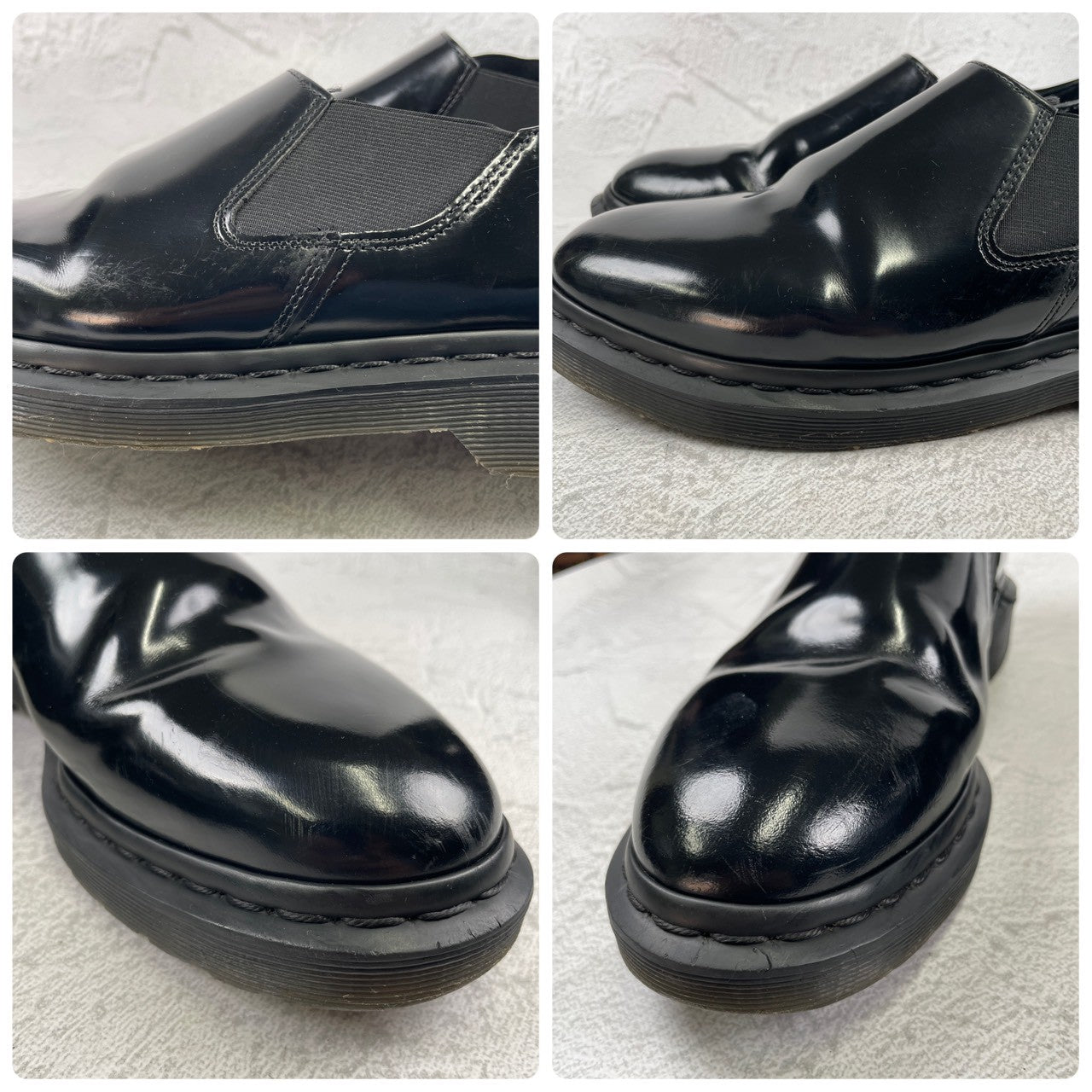 Dr.Martens ドクターマーチン LOUIS ルイス サイドゴア 黒 ブラック UK8 / 27cm【W3488】