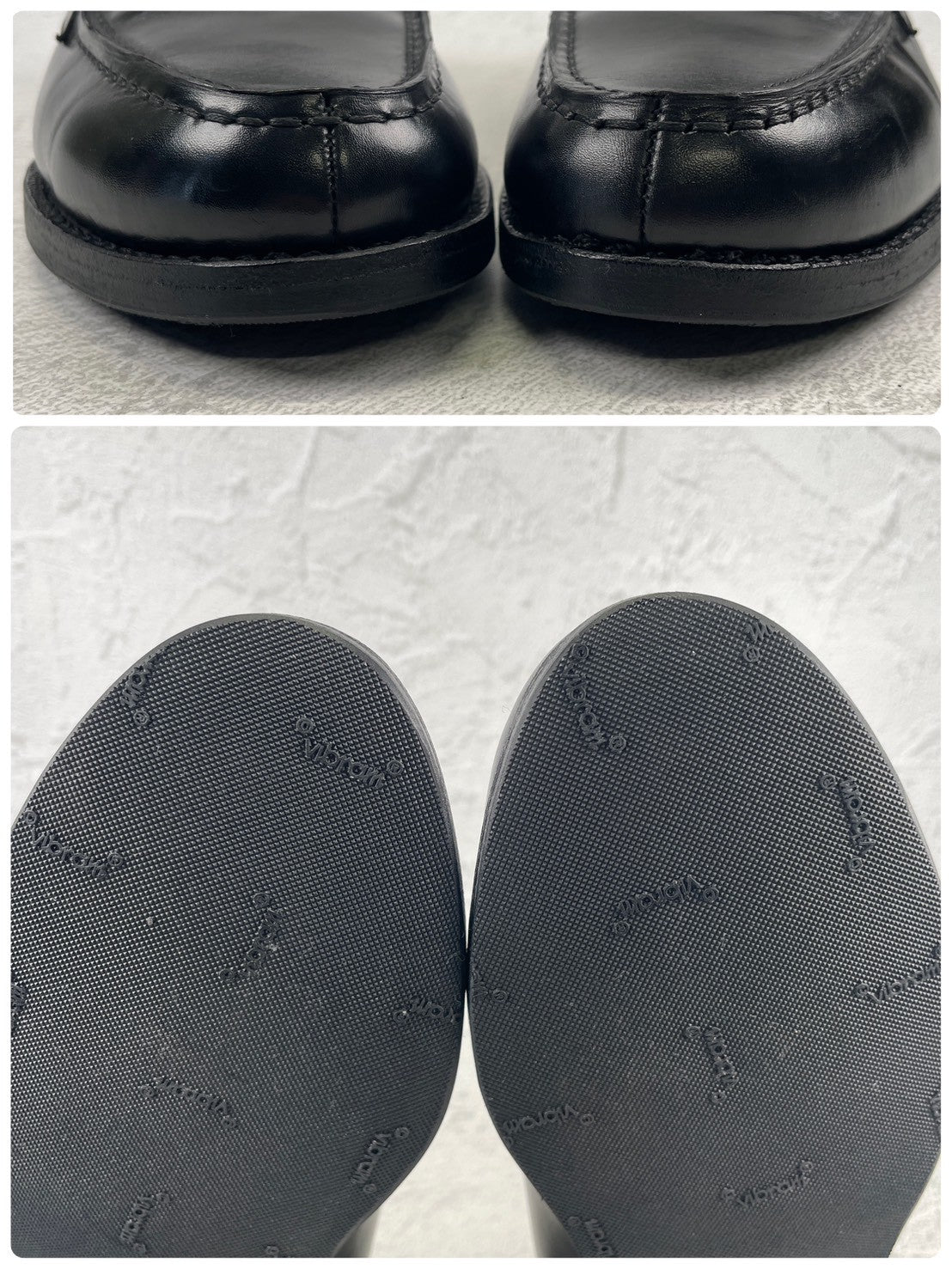 【良品】JALAN SRIWIJAYA ジャランスリワヤ 98589 シグニチャー コインローファー 黒 ブラック UK5.5 / 24.0cm【W3490】